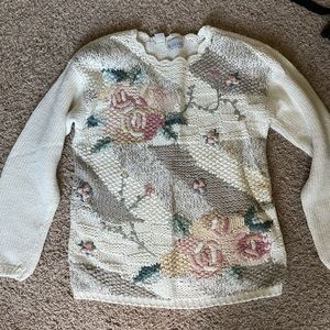 Vintage crocheted sweater